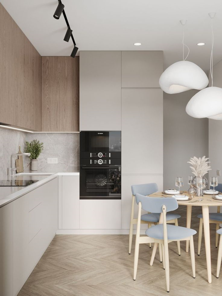 طراحی مینیمال آشپزخانه کوچک